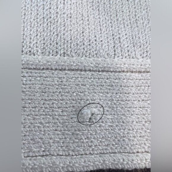 VINTAGE St John Collection Marie Gray Santana Knit Ivory Knit Pant Sweater Set - Picture 15 of 16